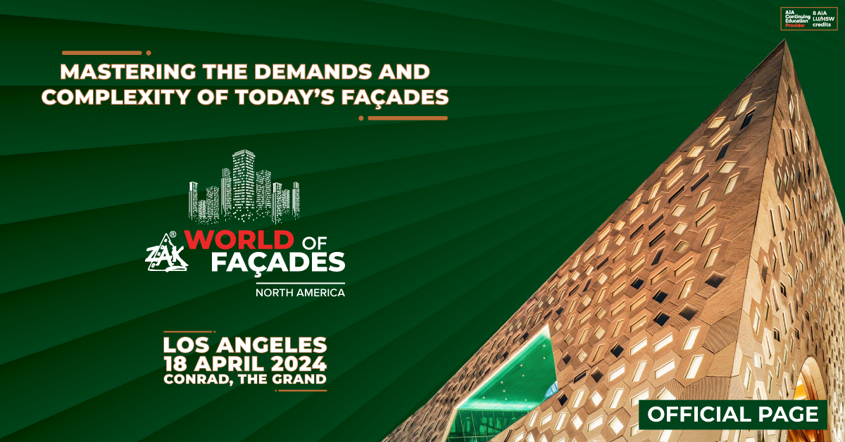 Zak World of Façades North American 2024 Events